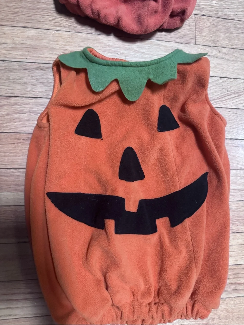 Pottery Barn Kids Orange Pumpkin Jack-O'-Lantern Costume 12-24 months